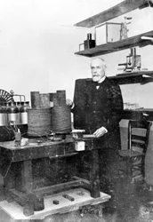 Antoine Becquerel in his laboratory, c. 1890s