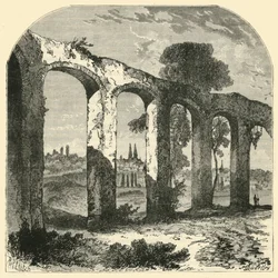 Aqueduct at Poitiers, of Old the Capital of the Pictones