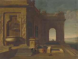 Architecture of the Palace with Staffage
