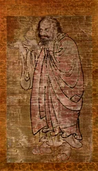 Arhat holding a reliquary, China, Song dynasty