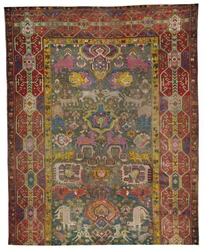 Armenian Kouba Carpet portion