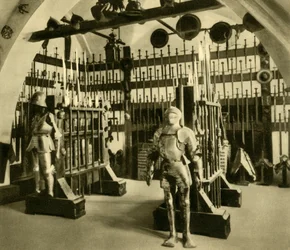 Armoury, Burg Kreuzenstein, Lower Austria, c1935