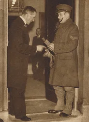Army Despatch Rider from The Fort at No. 10, 1936