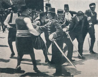 Arrest of Gavrilo Princip, assassin of Archduke Franz Ferdinand, 1914