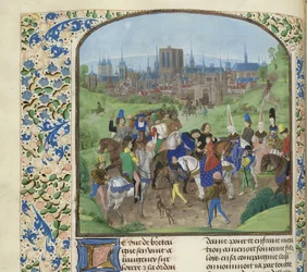Arrival of Duke Louis II of Anjou in Paris