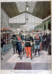 Arrival of General Tchertkoff Chertkov, Russian Ambassador to France, Paris