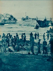 As the Sun Came Up On Invasion Day: With Pick and Shovel the Way is Cleared