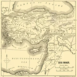 Asia Minor - Map, 1890