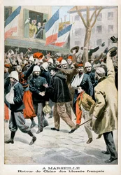 At Marseille, The Return of Wounded French Soldiers from China