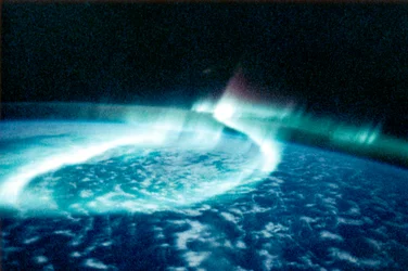 Aurora Borealis Northern Lights viewed from space