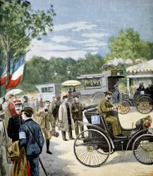 Automobile Reliability Trial Between Paris and Rouen, Sponsored by Le Petit Journal