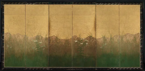 Autumn Evening with Full Moon on Musashino Plain, Early 1600s