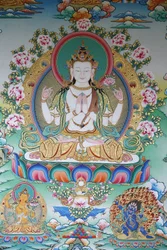 Avalokitesvara, Buddha of compassion, Kathmandu, Nepal