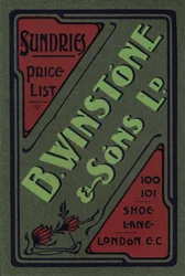 B. Winstone & Sons Ltd. Advertisement, 1907