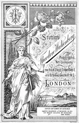 Back of a photograph promoting the studio of Theodore Waltenberg