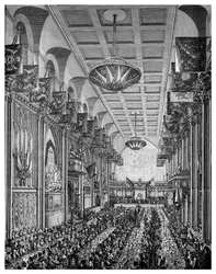 Banquet in the Great Hall for Queen Victoria, Guildhall, City of London