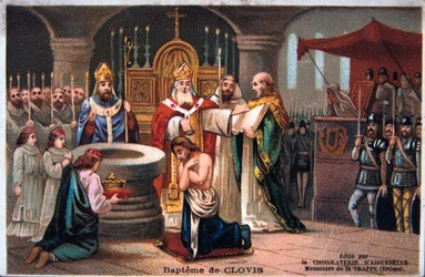 Baptism of Clovis, 496 AD, 19th Century