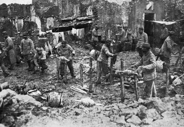Barbed Wire Spooling, The Defence of Verdun, France, First World War