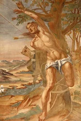 Basilica di Santa Caterina: Fresco in the Cloister Painted by Br. Joseph of Gravina in 1696
