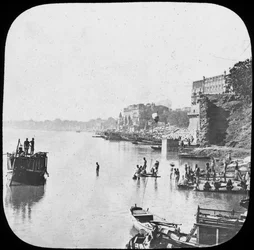 Bathing Ghat at Benares, India, Late 19th or Early 20th Century