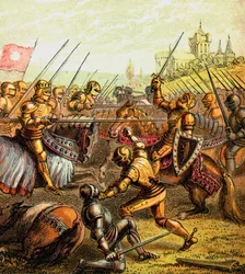 Battle Of Tewkesbury, 1471, c1850