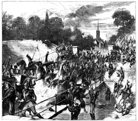 Battle of Sedan, France, Franco-Prussian War, 1 September 1870 c1880