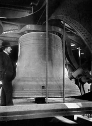 Bell in the Tower of Big Ben, Palace of Westminster, London