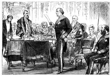 Benjamin Disraeli Receiving the Freedom of the City of London