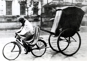 Bicycle taxi, German-occupied Paris