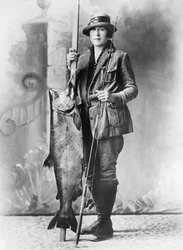 Biggest Salmon Of The Year, United States, c.1927