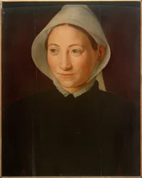 Portrait of a Woman with White Cap