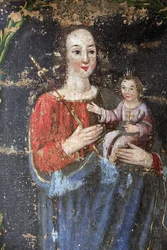 Bionnassay Baroque Chapel, Virgin Mary and Jesus