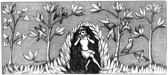 Bird Piping, 14th Century