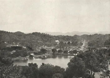 View of the Lake of Kandy from Gregory Road to NNW, 1926