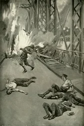 Blowing Up A Bridge Across the Aisne at Soissons