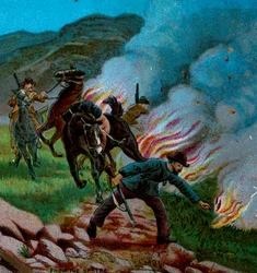 Boers Firing the Veldt, 1900