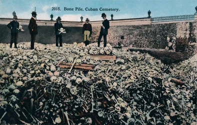 Bone Pile, Cuban Cemetery, c1910