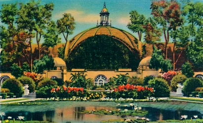 Botanical Building and Lagoon, San Diego, California, c1941