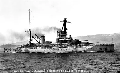 Bretagne French Dreadnought of 25,000 Tons