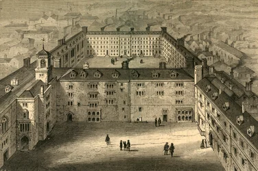 Bridewell as Rebuilt After the Fire, from an Old Print, 1897