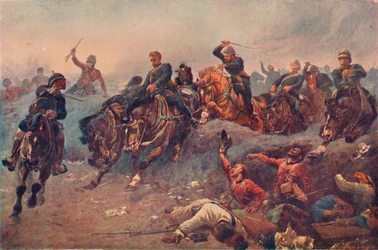 British Artillery Entering the Enemy