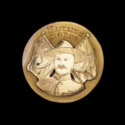 British Boer War Medal celebrating the defence against the Siege of Mafeking and depicting Robert Baden-Powell