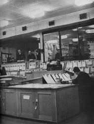 British Naval and Air Force officers working at Area Combined Headquarters, c1940 1943