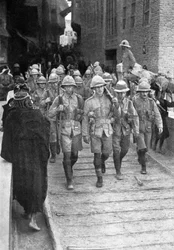 British Troops on the Way to Baghdad, First World War