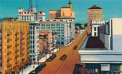 Broadway, San Diego, California, c1941
