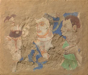 Buddha with Two Disciples, ca. 6th-7th century