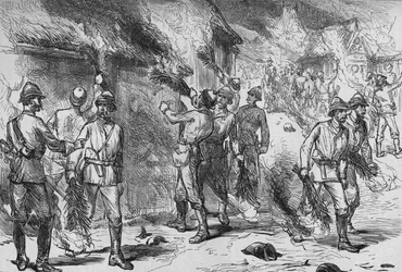 Burning of Coomassie
