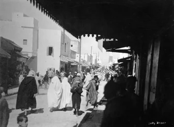 Busy Street, Rabat, Morocco