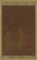 Caparisoned Elephant and Attendant, Ming dynasty, 16th-17th century