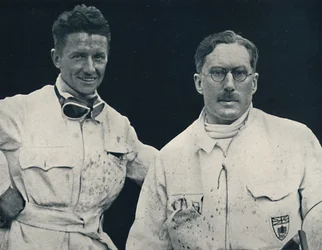 Captain G. E. T. Eyston and Assistant